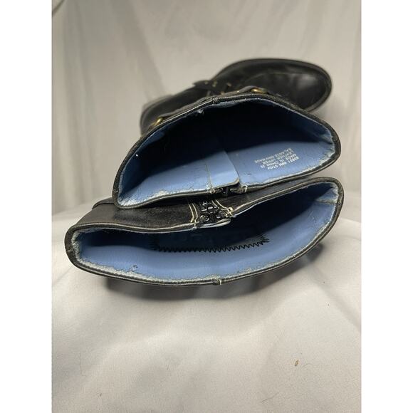 Indigo By Clark’s Leather Boots Women’s Size 6.5 Black Buckle Side Zip Heel Soft - Picture 9 of 16